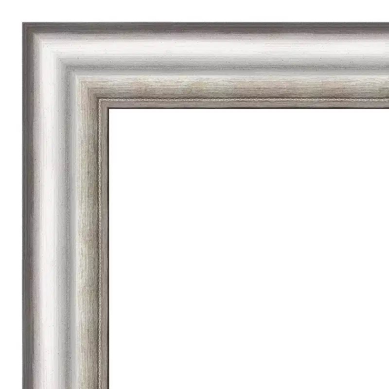Specchio da parete rettangolare smussato argentato, 23" x 29", singolo