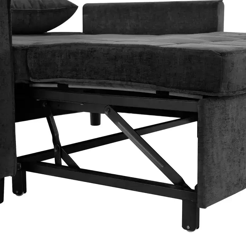 Beige / Nero / Blu / Marrone / Grigio / Verde | Divano letto a due posti in ciniglia | 2 posti