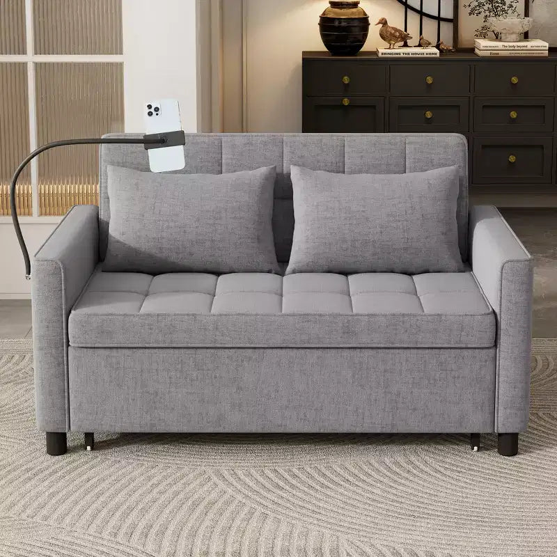 Beige / Nero / Blu / Marrone / Grigio / Verde | Divano letto a due posti in ciniglia | 2 posti