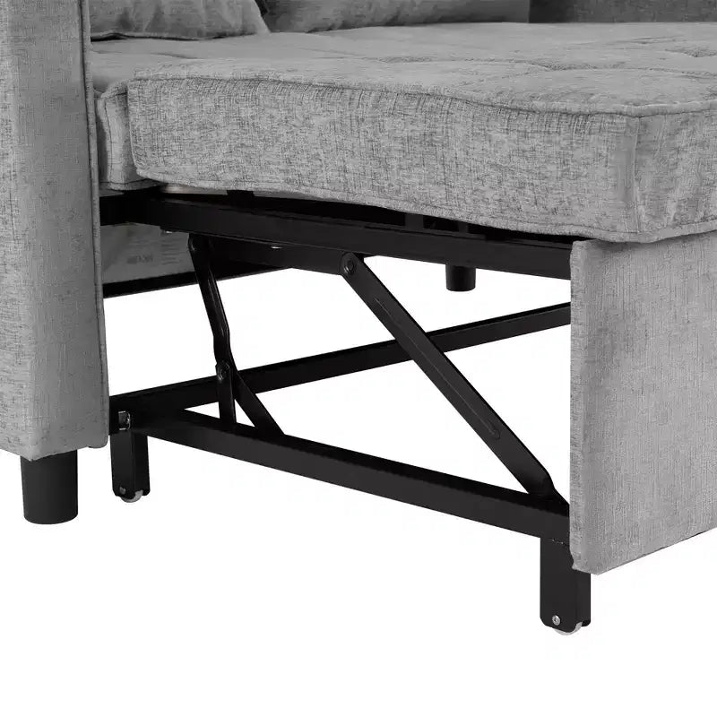 Beige / Nero / Blu / Marrone / Grigio / Verde | Divano letto a due posti in ciniglia | 2 posti