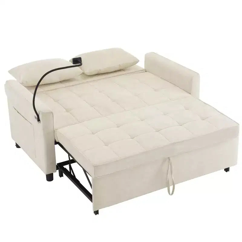 Beige / Nero / Blu / Marrone / Grigio / Verde | Divano letto a due posti in ciniglia | 2 posti