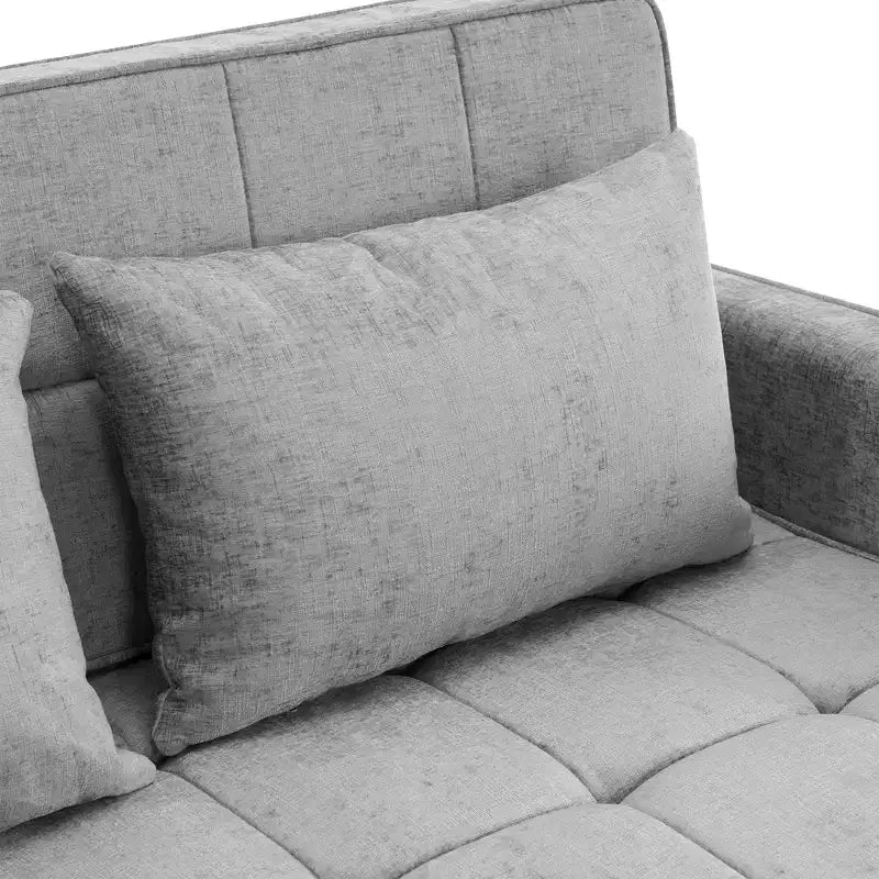 Beige / Nero / Blu / Marrone / Grigio / Verde | Divano letto a due posti in ciniglia | 2 posti