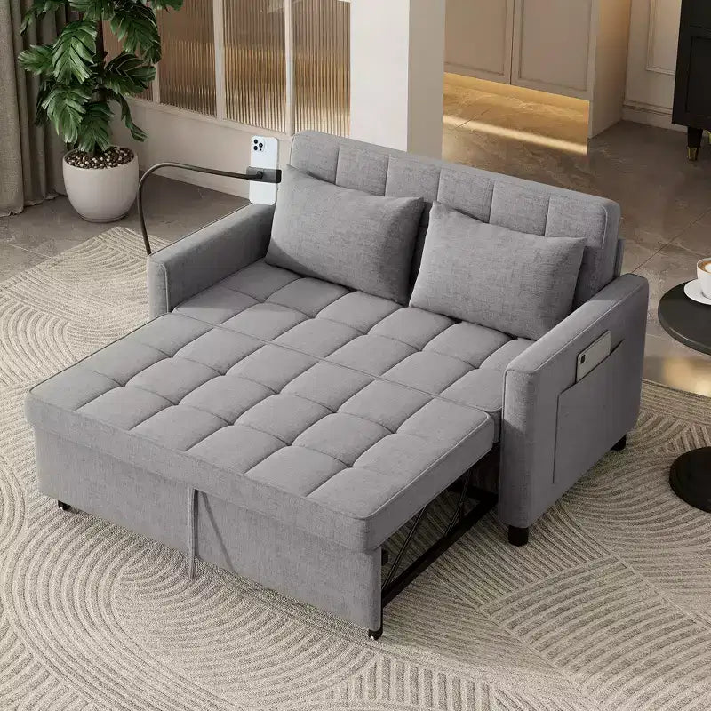 Beige / Nero / Blu / Marrone / Grigio / Verde | Divano letto a due posti in ciniglia | 2 posti