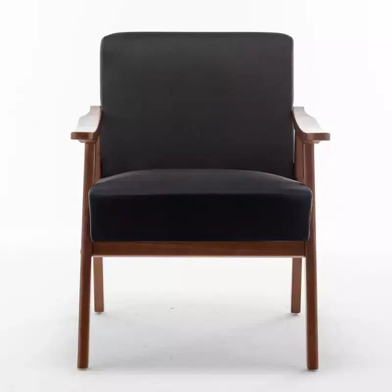 Poltrona d'Accento a Orecchioni Mid-Century in Velluto Pastello – Senza Braccioli, Schienale Basso, Posti a Sedere 1