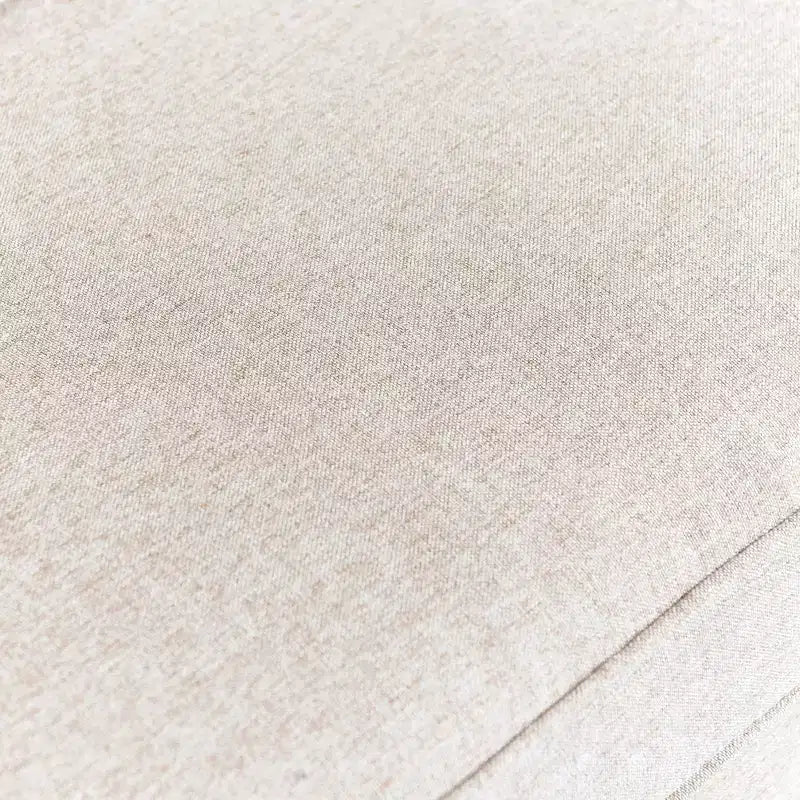 Poltrona imbottita beige / marrone / grigia con gambe in legno massello – 1 posto