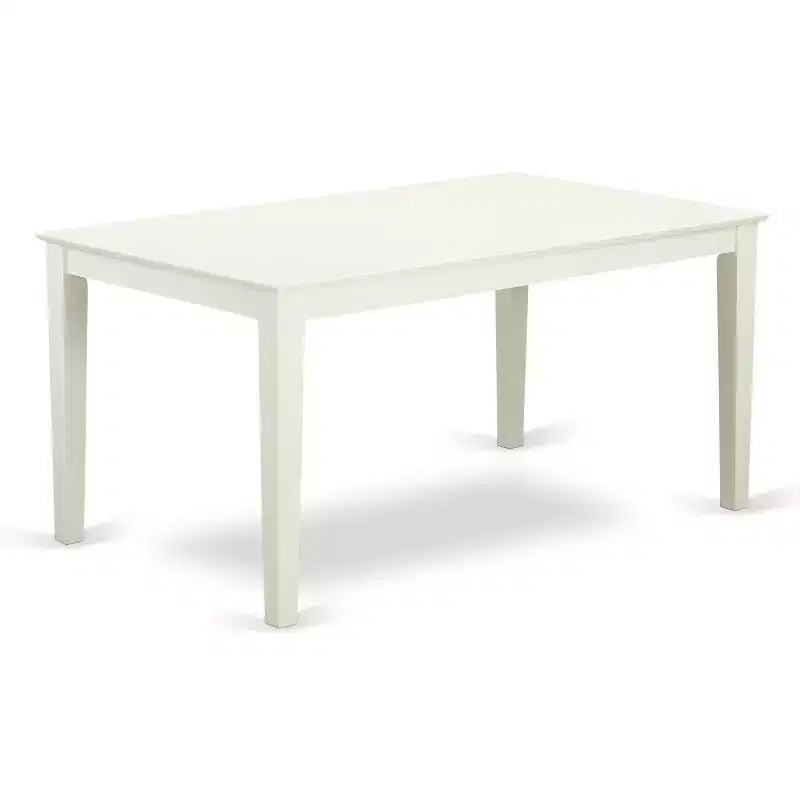 Tavolo da Pranzo Rettangolare 36x60 | Lino Bianco / Mogano / Rovere | 4 Posti