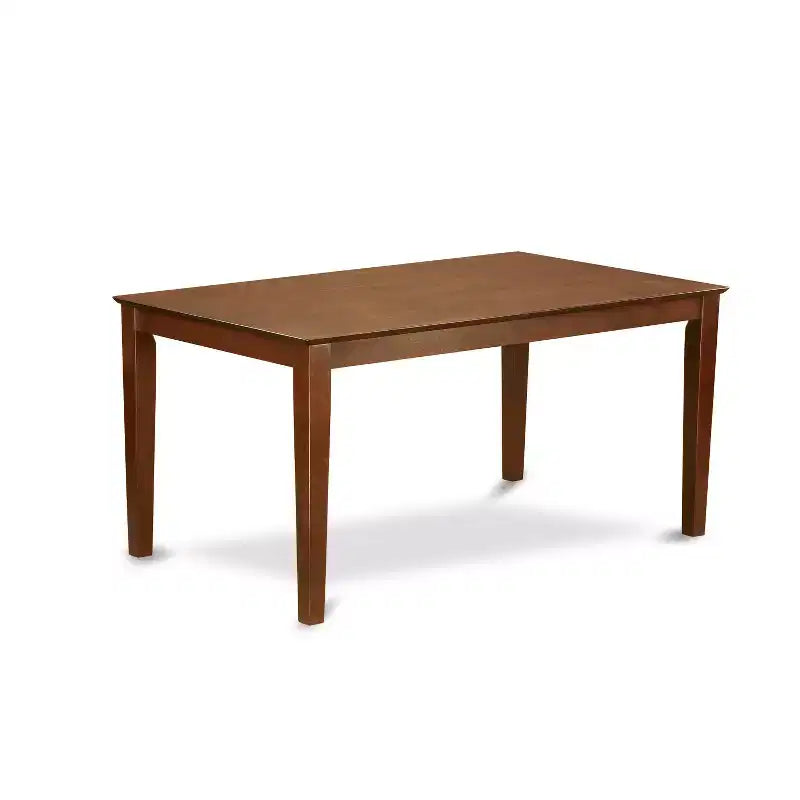 Tavolo da Pranzo Rettangolare 36x60 | Lino Bianco / Mogano / Rovere | 4 Posti
