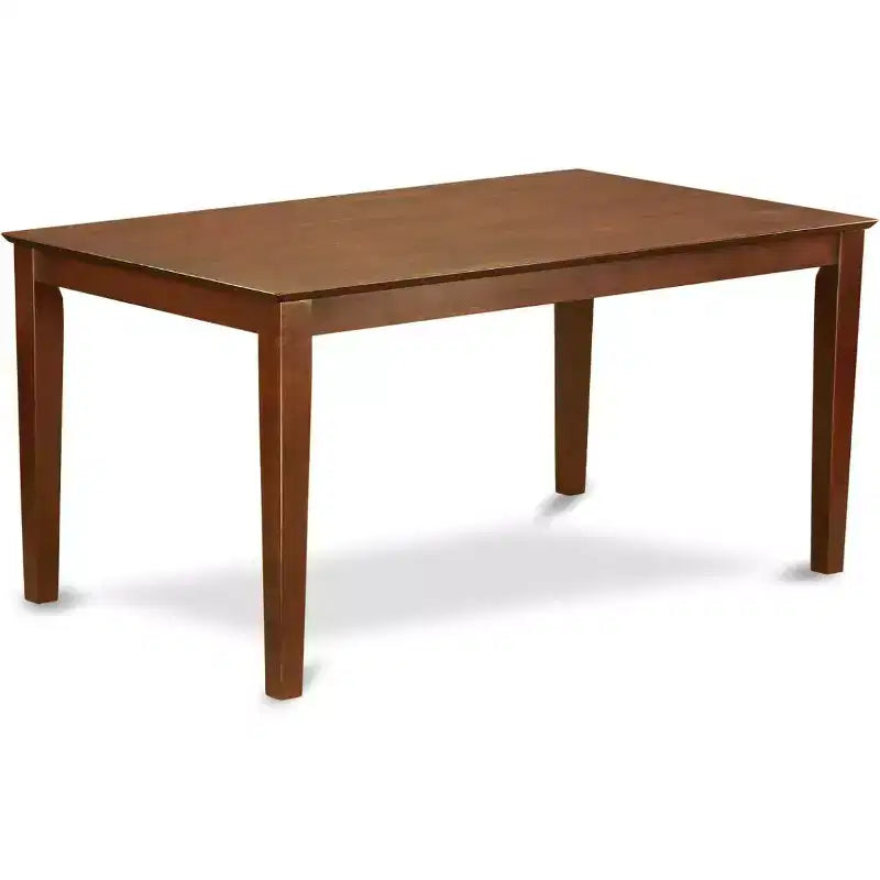 Tavolo da Pranzo Rettangolare 36x60 | Lino Bianco / Mogano / Rovere | 4 Posti