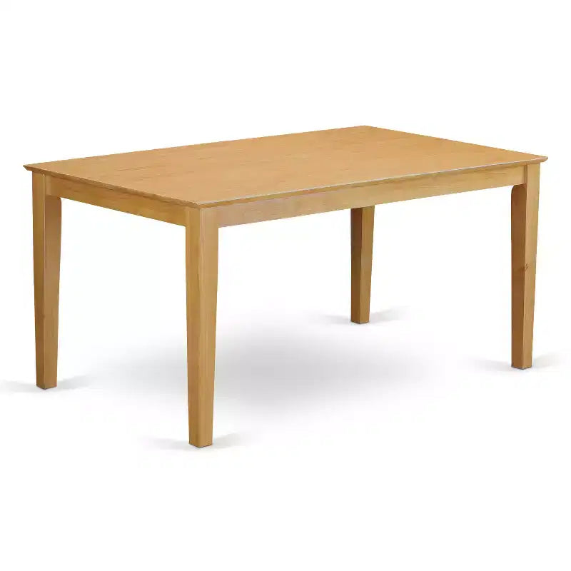 Tavolo da Pranzo Rettangolare 36x60 | Lino Bianco / Mogano / Rovere | 4 Posti