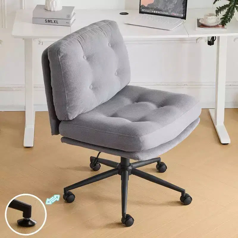 Sedia da lavoro girevole senza braccioli grigia/kaki chiaro, 1 persona