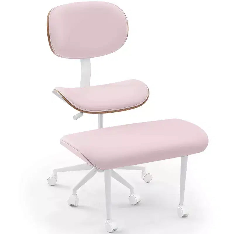 Sedia ergonomica incrociata – in pelle PU, girevole, Nera / Marrone / Rosa / Bianca – 1 persona