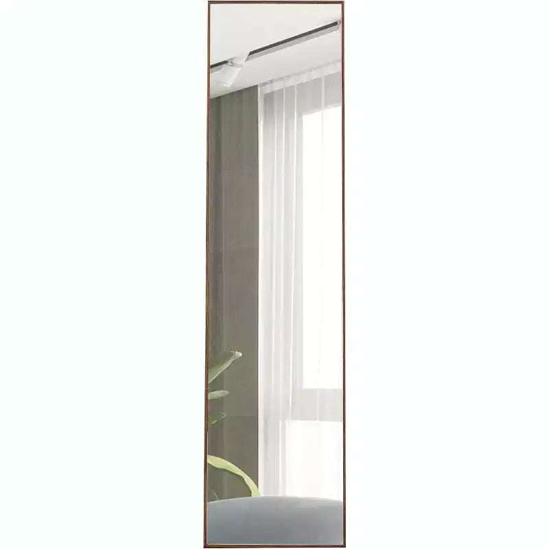 Specchio nero a figura intera con cornice, da pavimento/parete, 147 cm x 38 cm, 1 persona