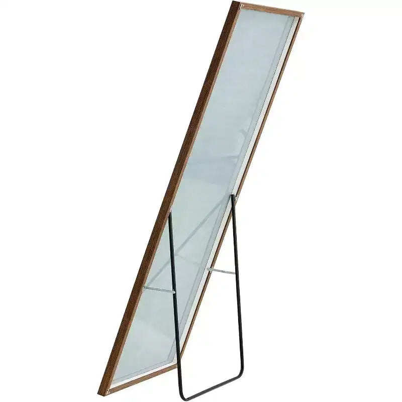 Specchio nero a figura intera con cornice, da pavimento/parete, 147 cm x 38 cm, 1 persona